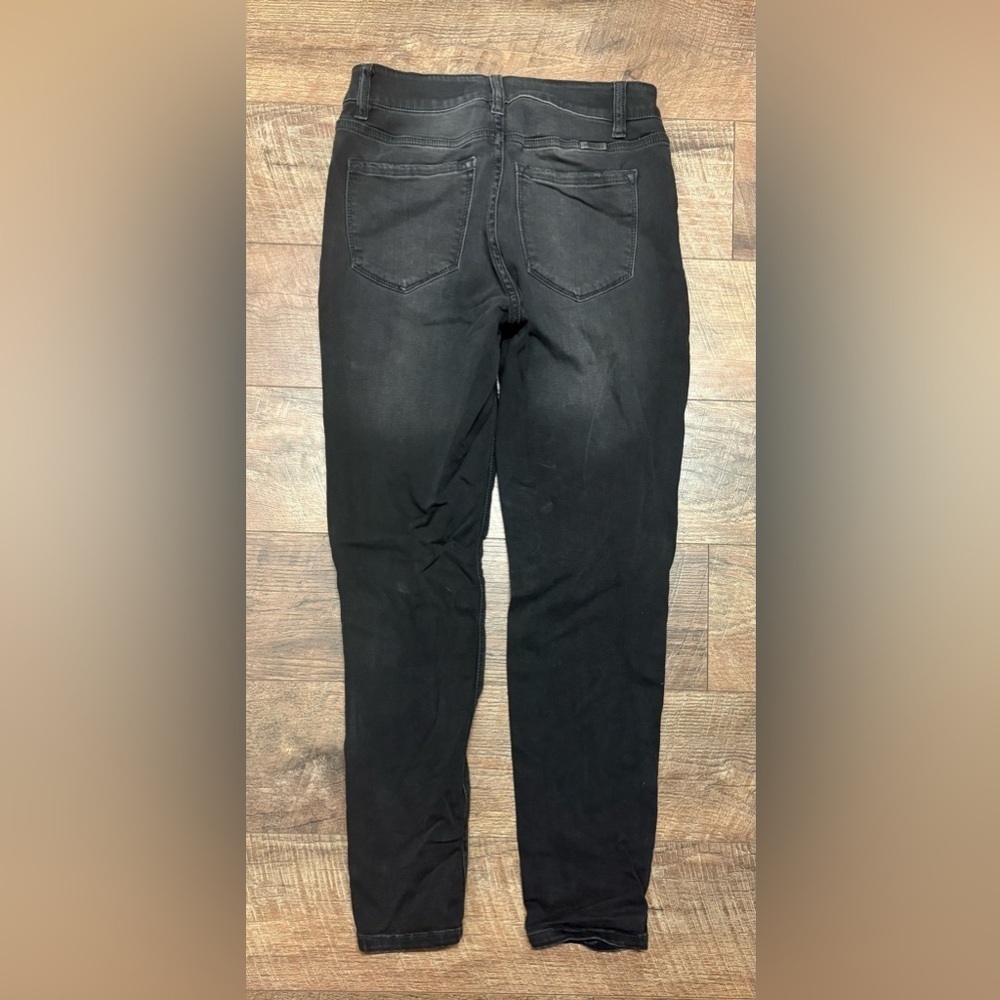 KanCan Maurice’s High Rise Distressed Skinny Jeans In Washed Black Denim Size 27 - Picture 4 of 5